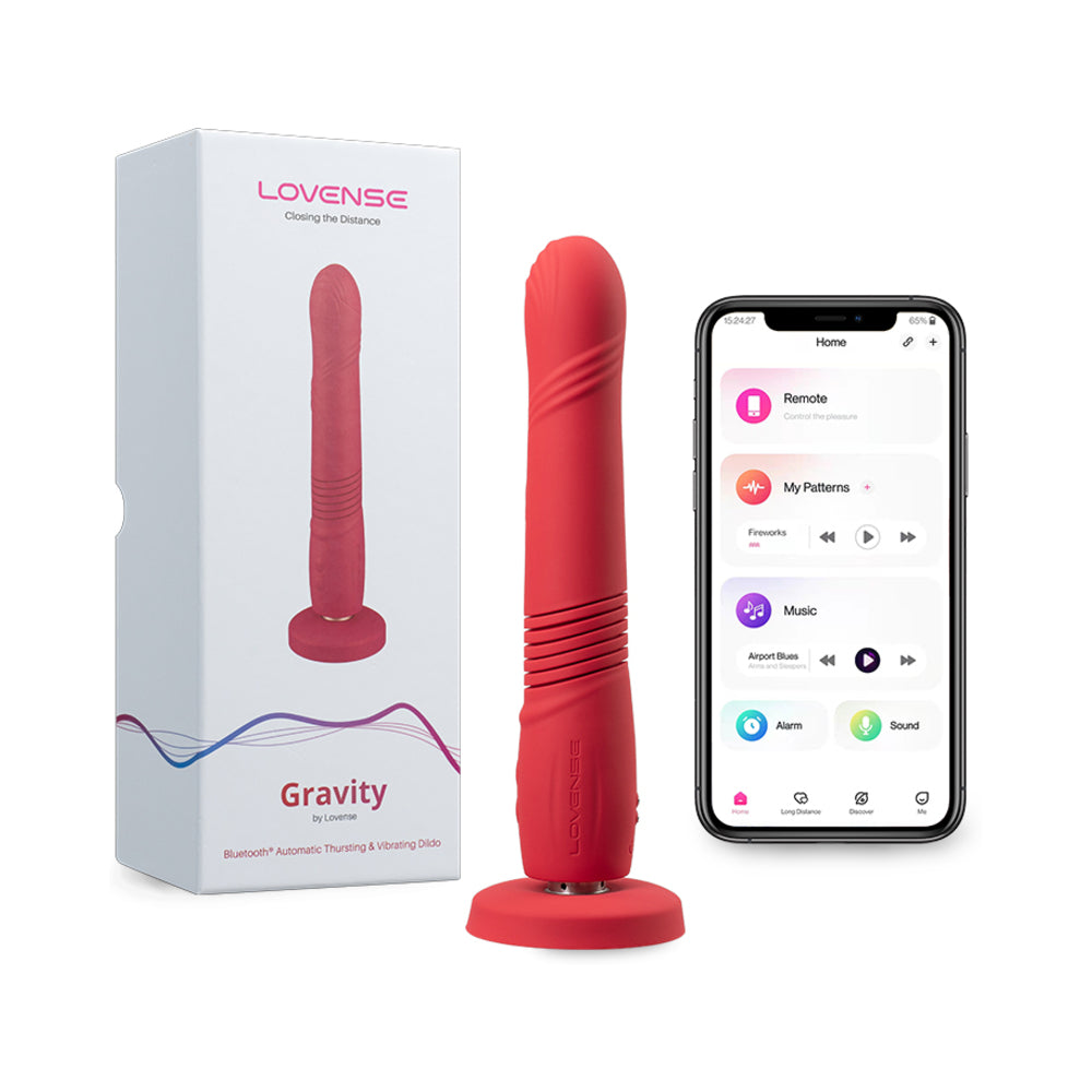 Lovense Gravity App-Controlled Thrusting Dildo